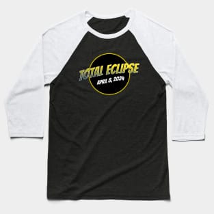 Total Solar Eclipse April 2024 Comic Style Baseball T-Shirt